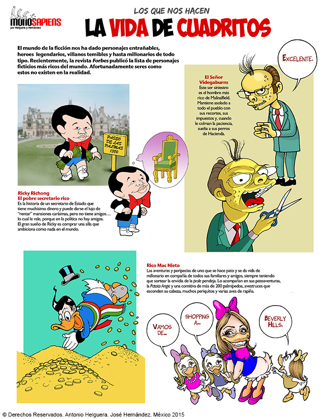  Los que nos hacen la vida de cuadritos. Domingo 19 de abril de 2015.